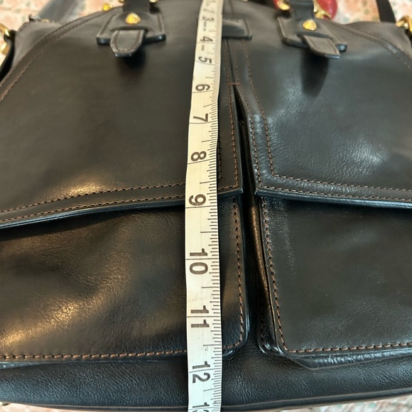 Dooney & Bourke Florentine Leather Clayton Satchel in Black, Excellent Used Cond - Picture 11 of 16